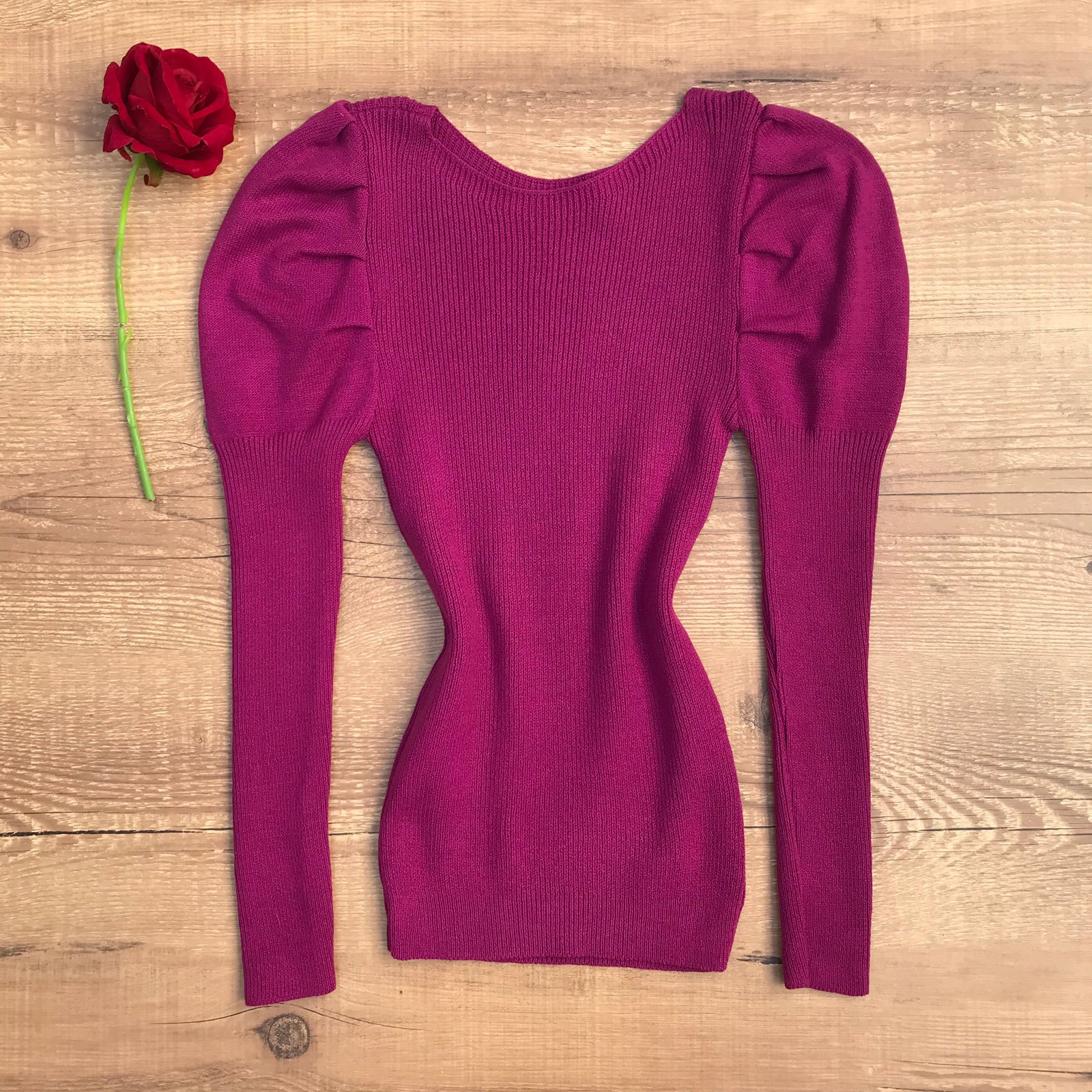 blusa magenta feminina