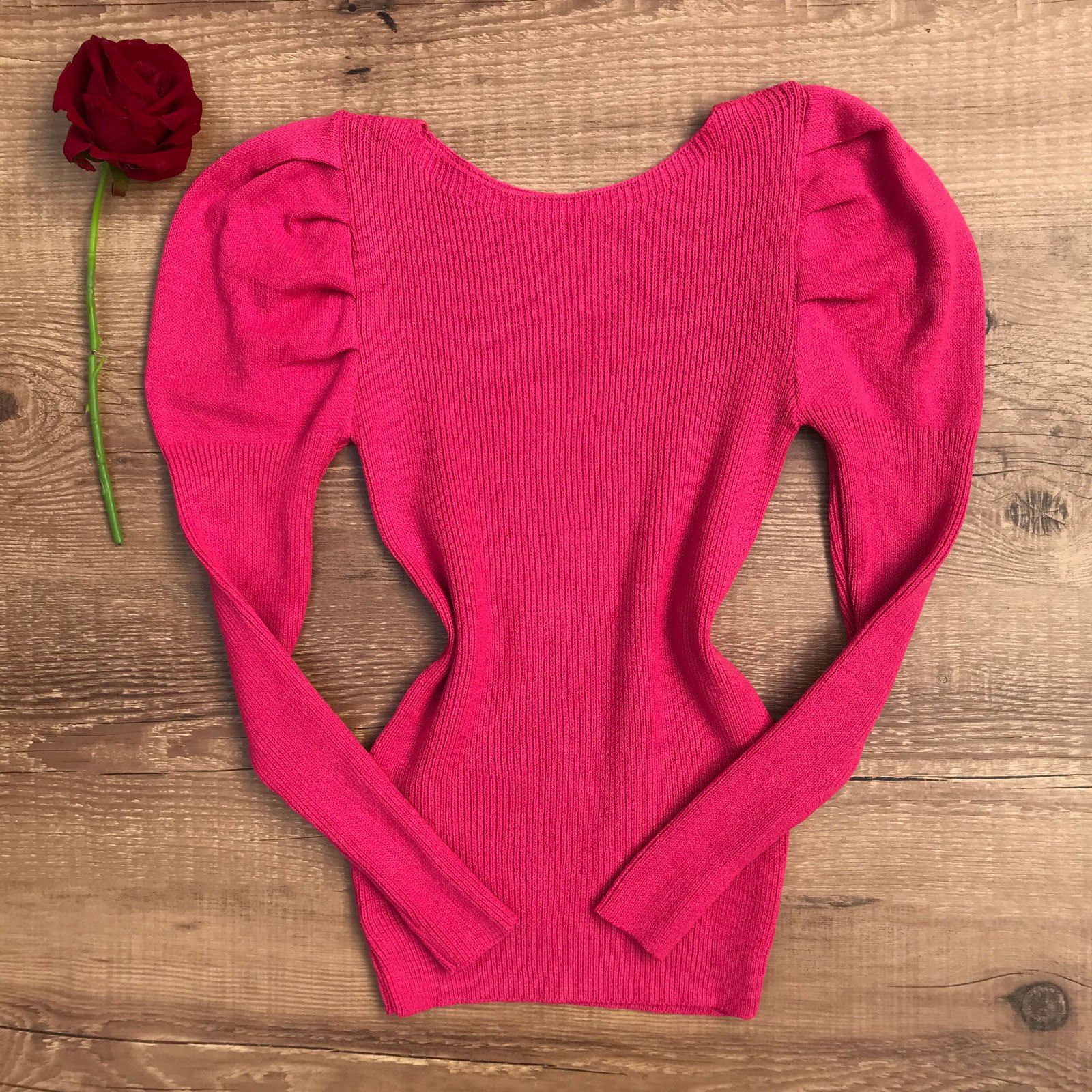 blusas rosa chiclete