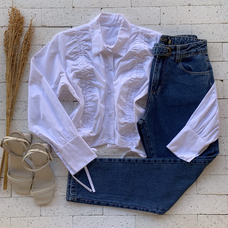 CAMISA DETALHE LACINHOS OFF