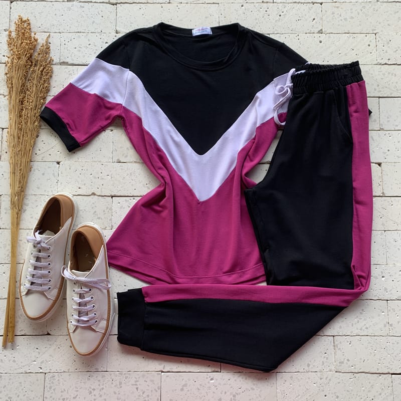 CONJUNTO FEMININO GOLA V E SHORT COM AMARRAÇÃO LARANJA - Dondoca